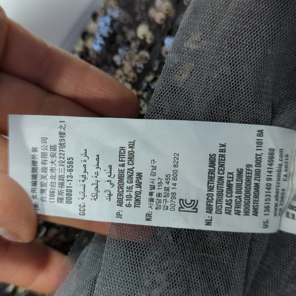 Abercrombie Sequined Silver Cardigan - Picture 5 of 10